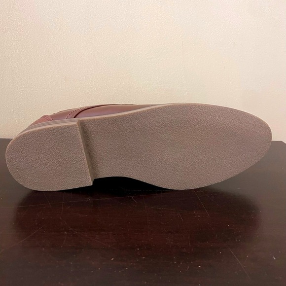 Deer Stags Mens Brown Oxford Dress Shoes Lace Up Textured Accents Solid Brown - Picture 7 of 7